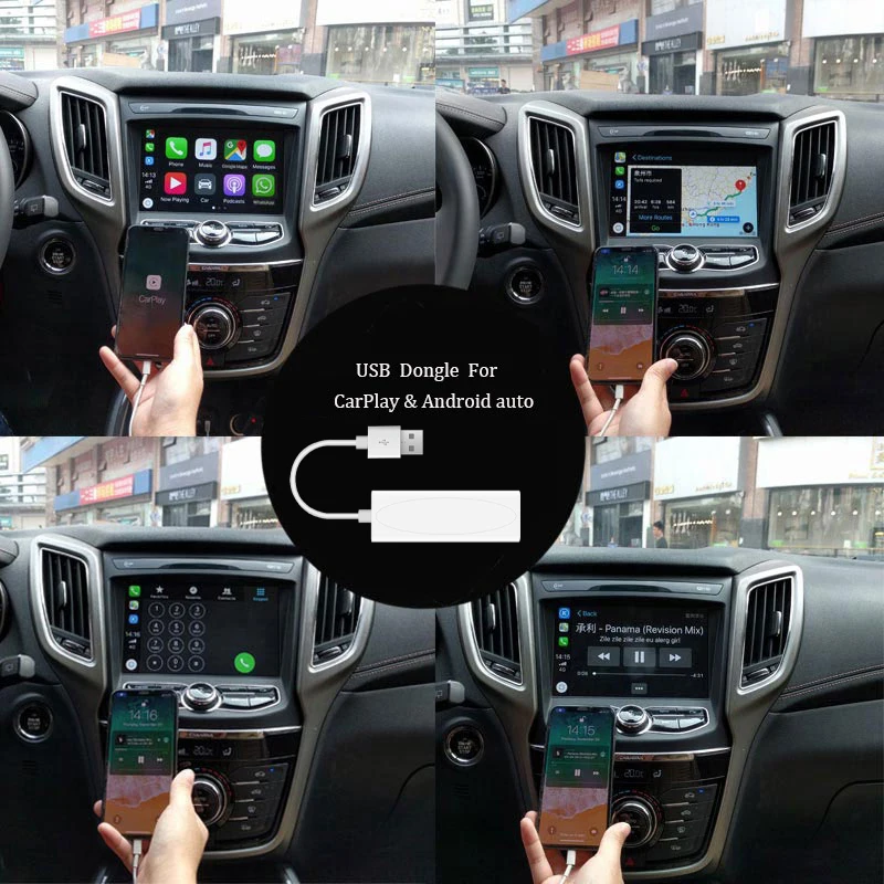Wanqi Newest Carplay USB dongle for android car navigation gps with smart link Supports iOS Phones