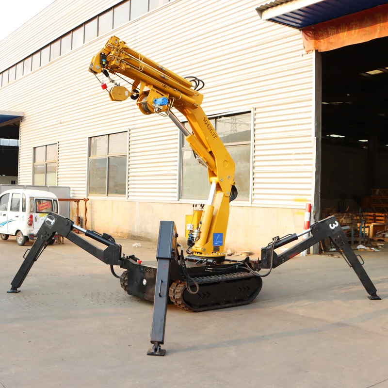 BOB-LIFT factory price of mini crawler crane mobile crane hydraulic boom spider crawler crane