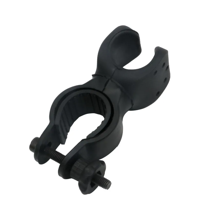High quality bicycle light flashlight torch holder 360 rotation cyclye clip clamp bicycle flashlight holder