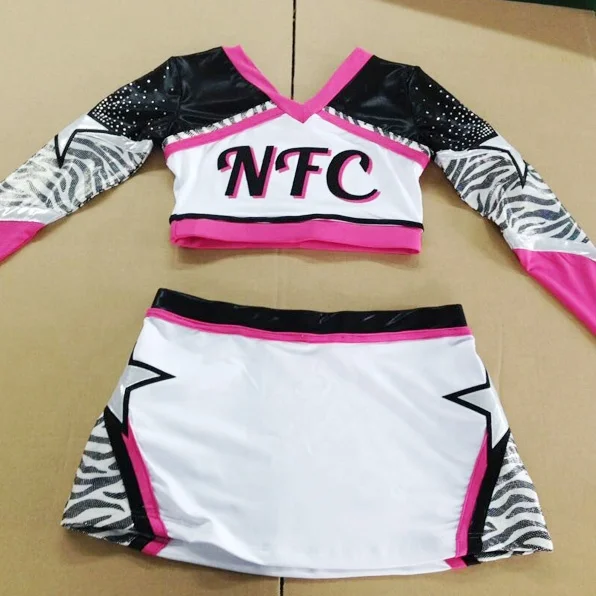 2019 rhinestones cheerleading uniforms