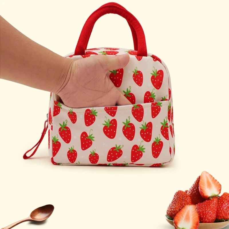 New 3 in 1 school bag and lunch strawberry bag set for kids mochilas escolares de buena calidad 2023 school bags for girls