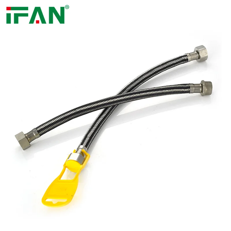 IFAN Custom Length Bathroom Shower Hose Hot Clod Water Braided Hose Pipe For Bathroom Accessories