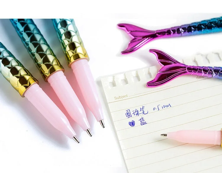Creative novelty colorful fish  shape ballpoint pen