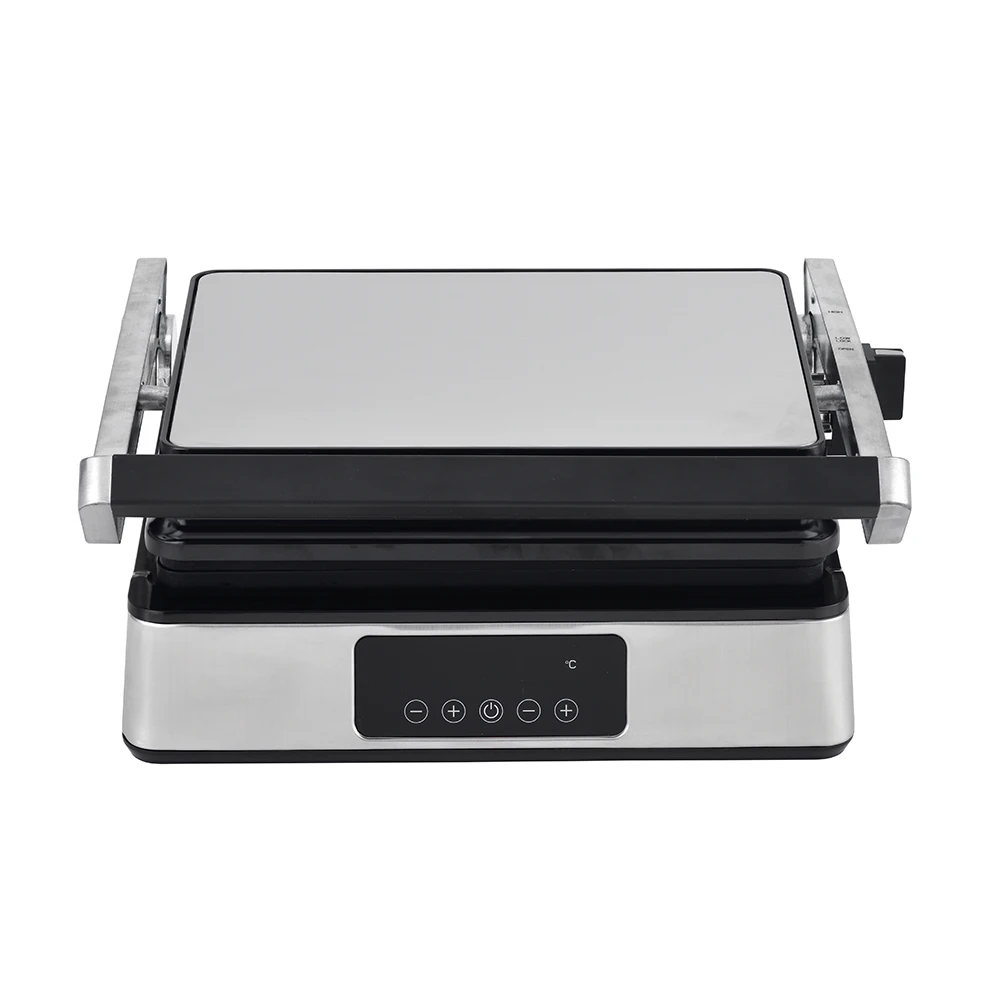 Smart Appliances Digital Grill with Colorful LED Display Panel Detachable Non Stick Plate 3 in 1 Waffle Flat Plate Press Grill