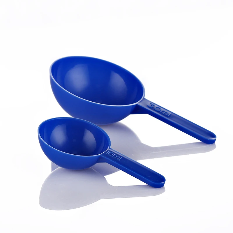 
Factory price 10ml/30ml plastic coffee powder spoon blue small powder spoon 