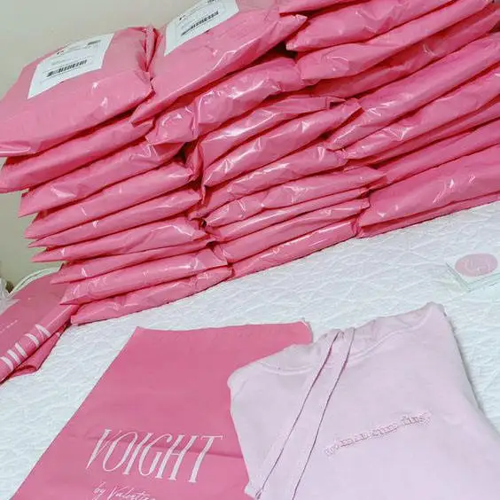 Custom Logo Biodegradable Compostable Postage Satchels Plastic Envelopes Shipping Courier Poly Mailer Mailing Bags For Clothing