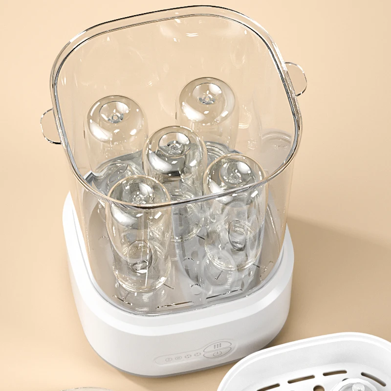 Multifunctional Bottle/Nipple Sterilizer With Dryer 2-In-1 Baby Bottle Milk Warmer Steam Disinfection Cabinet
