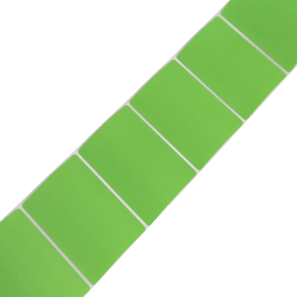 Factory price color thermal transfer labels fluorescent colors red/green thermal transfer label