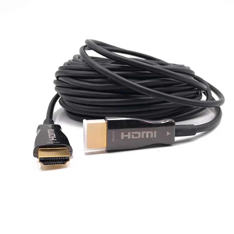 Гибкий 8k 48Gbps активный оптоволоконный AOC тонкий 50m HDMI