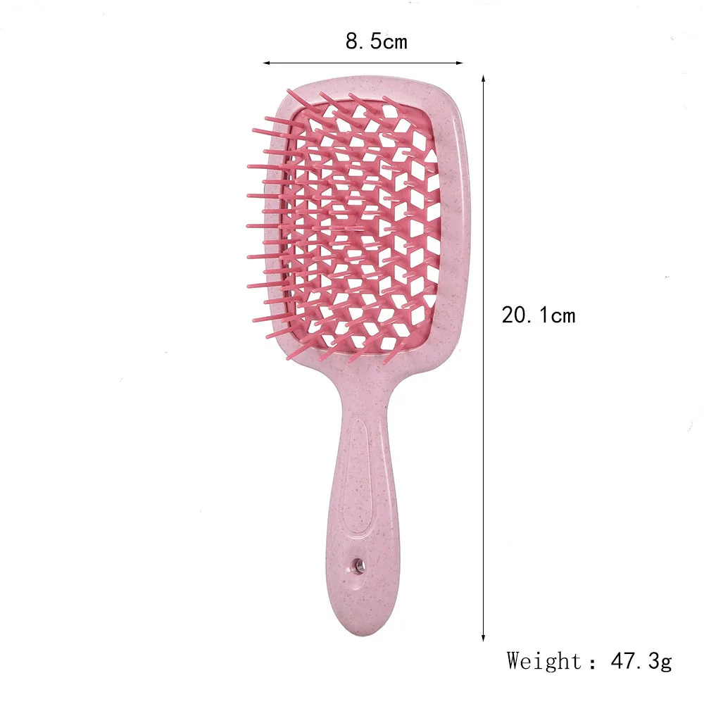 Barber Styling Tool Tangled Hair Comb Hair Brush Massage Anti-static Hollow Out Wet Curly Hair Brushes