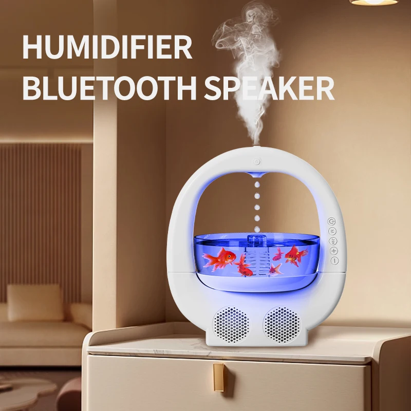 Многофункциональный антигравитационный увлажнитель аквариум Bluetooth-динамик для бытовой спальни пополнения воздуха