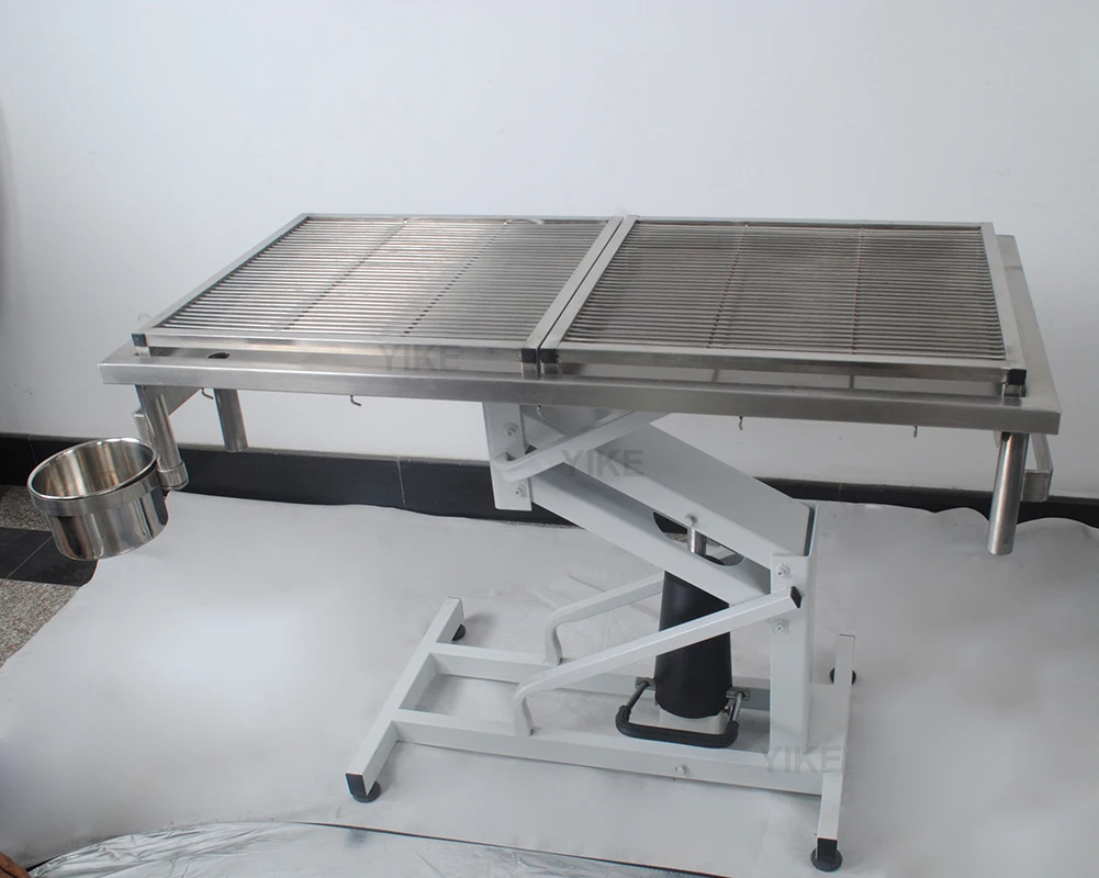 Vet Electric Lifting Surgery Table Stainless Steel Veterinary Animal Cat Dog Examination Table Surgical Pet Operating Table