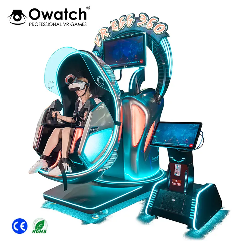 New Business Idea Interactive Games 9D VR Motion Chair Crazy 360 Degree VR Simulator