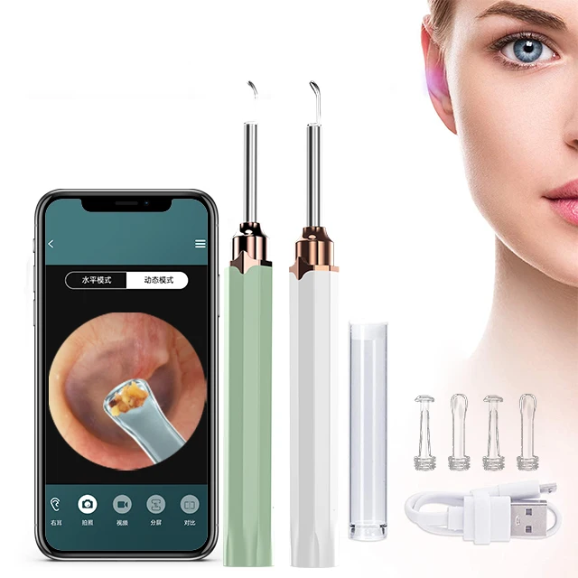 Pakiss Practical Baby Ear Wax Remover Machine Tool With Endoscope And Camera