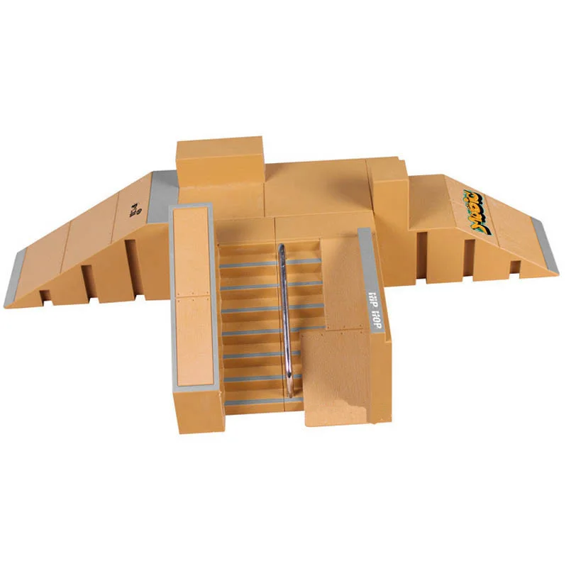 Доска для скейтборда на палец, комбинированная игрушка, Детский скейтборд, дорожка, трек, развивающая игрушка, набор для мальчиков, подарки на день рождения