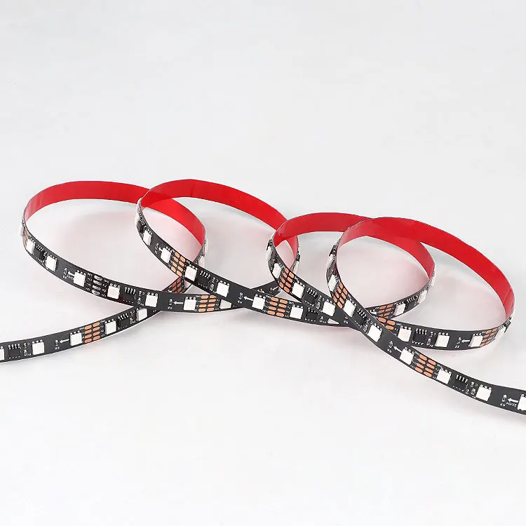 High brightness DC12V 12W led strip light 5050 5m/roll smart rgb led strip IP20 strip lights