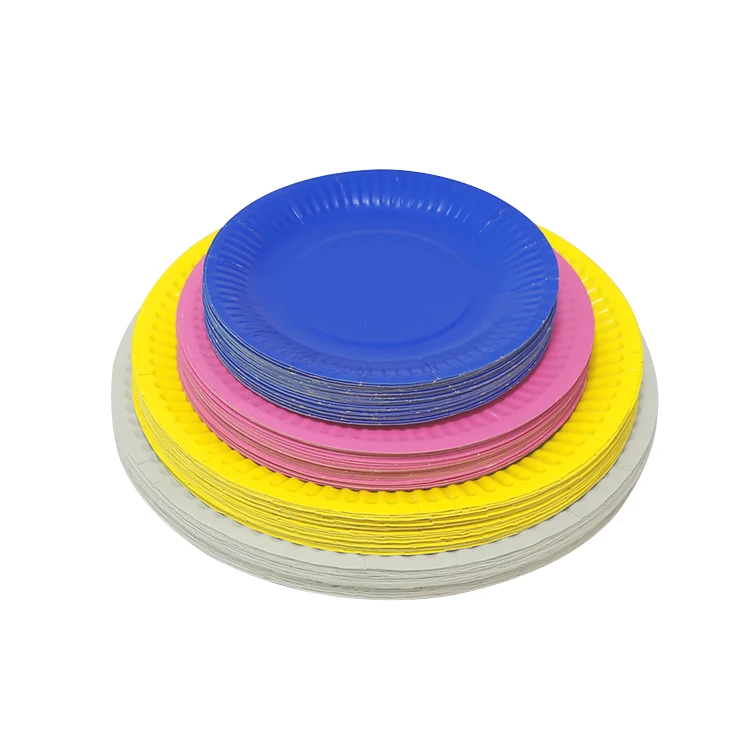 2024 party disposable tableware supplies sets custom print eco friendly disposable paper plates