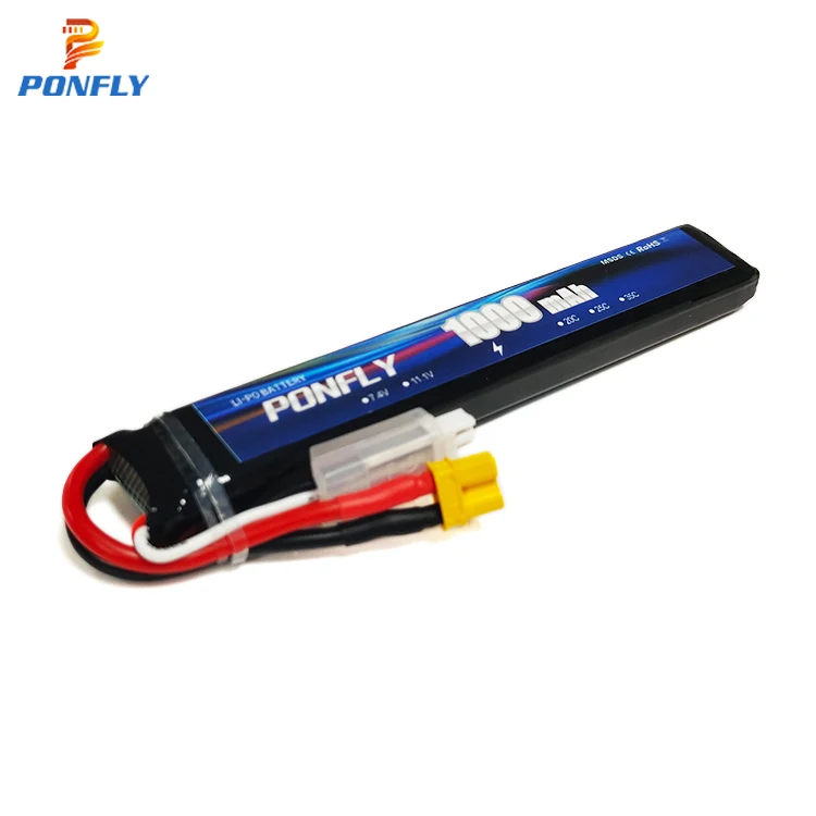 PONFLY Toy gun 2S 7.4V 1000mAh 20C 5020120 for water bullet gun lipo batteries