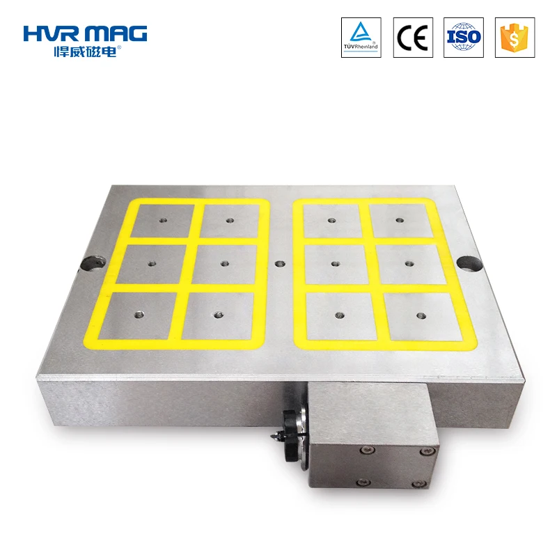 95% energy saving electro permanent magnetic table CNC milling machine fix workpiece use