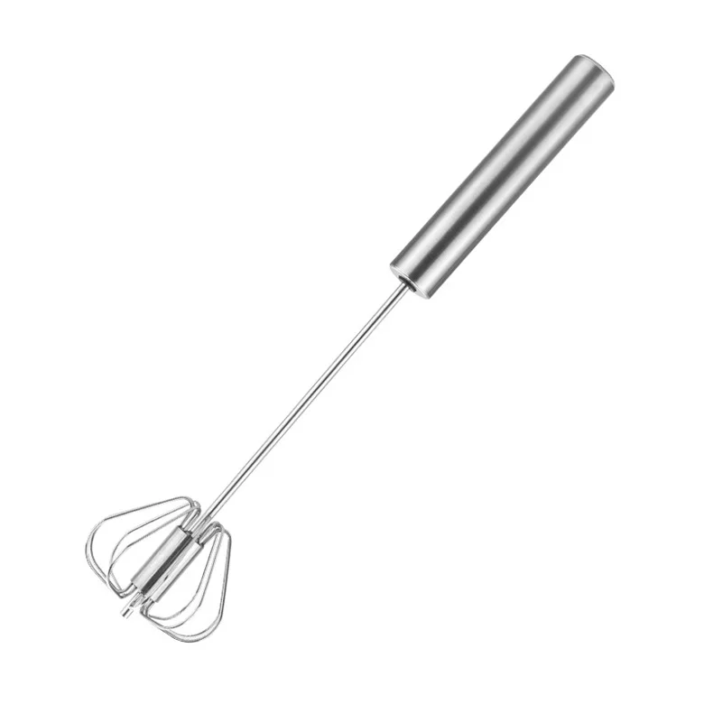 
Hot sale kitchen manual egg beater stainless steel semi automatic hand blender for egg whisk 