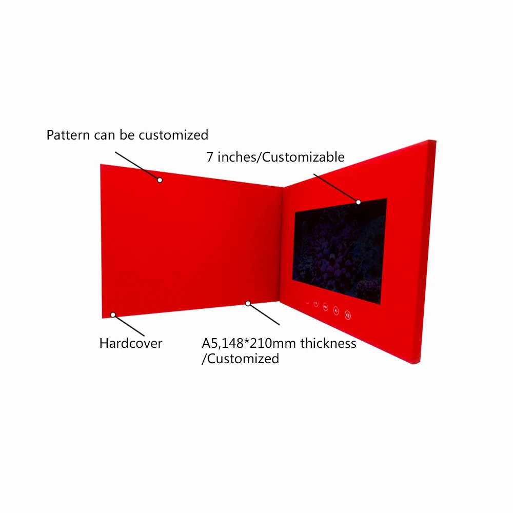 COTE Digital Book/Lcd Booklet/Video Catalog With 7 Inch Screen