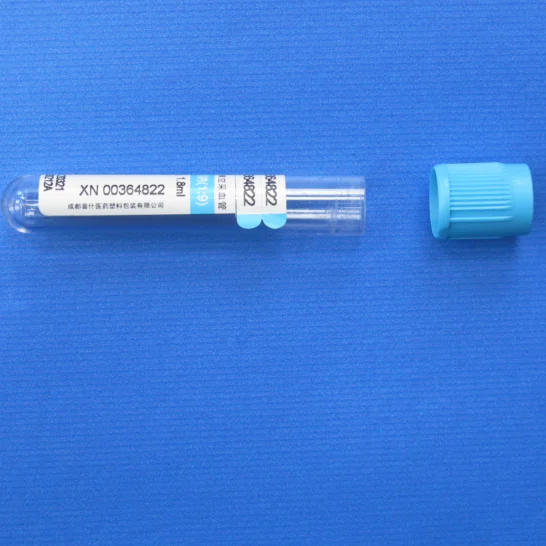 Hot sale Blue top PT Tube vacuum blood collection tube 3.2% Sodium Citrate tube