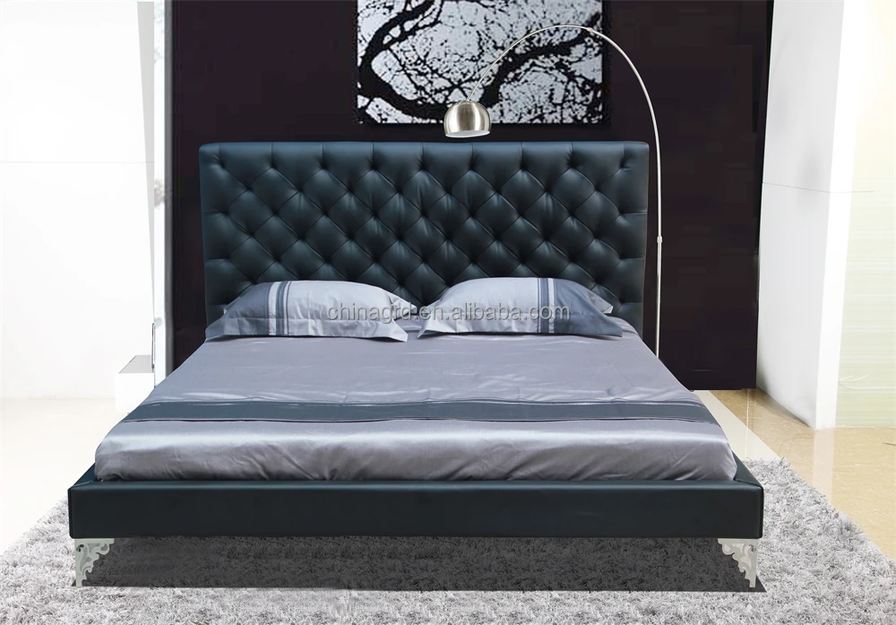 Кровать принцессы с высокой посадкой и кристаллами в