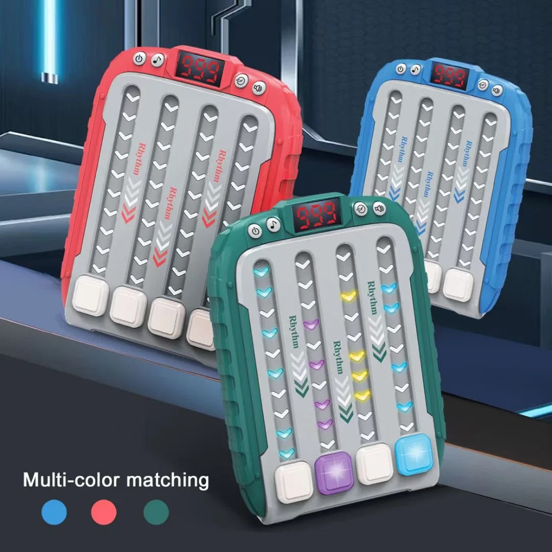 KOUYIKOU 2024 Handheld Puzzle Press Toy Light Up Sensory Fidget Toys Quick Push Game Educational Game Machine For Kid Adult