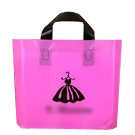 Luxury Customized Carrying Bags, Plastic Single Handle Bags, Shopping Bags with Custom Logo
