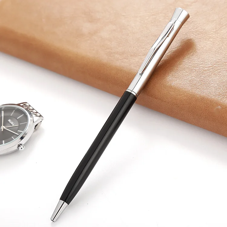 Customizable Hotel Advertising Business Gift Pen Creative Rotary Writing Metal Ballpoint Pen Printable Logo Business Personal