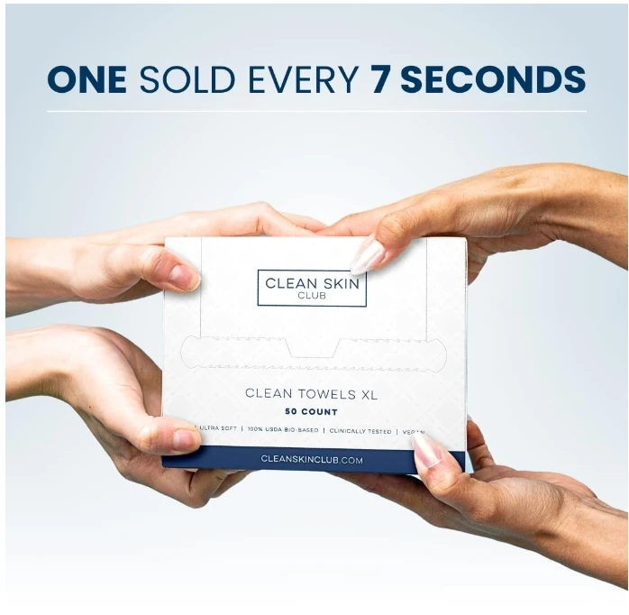 Clean skin club clean towels xl disposable facial wipes clean skin club disposable face towel