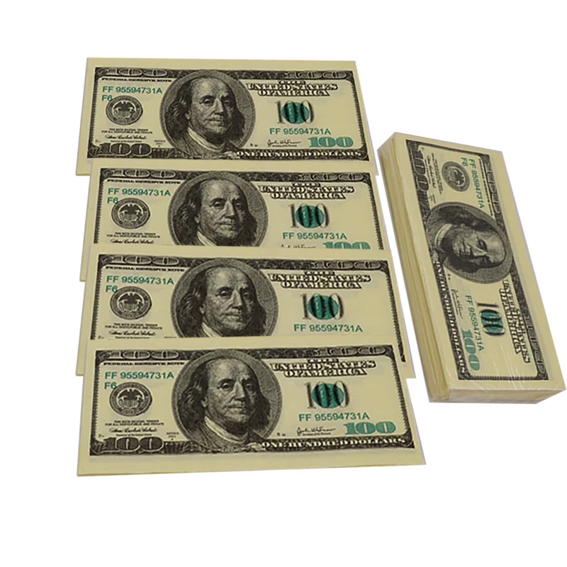 Custom Printed Money Design Napkins - Perfect for Parties and Events