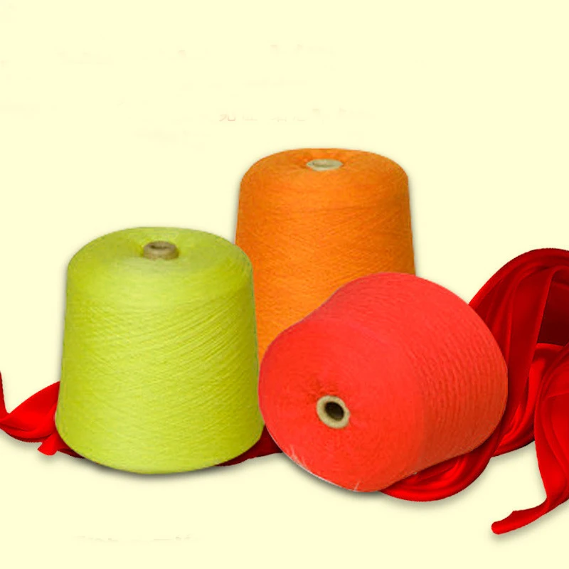 China Manufacturer fancy sausage yarn 1/3.8S 65% Polyester 35% Nylon Blended Yarn for for Knitting Weaving Dyed yarn