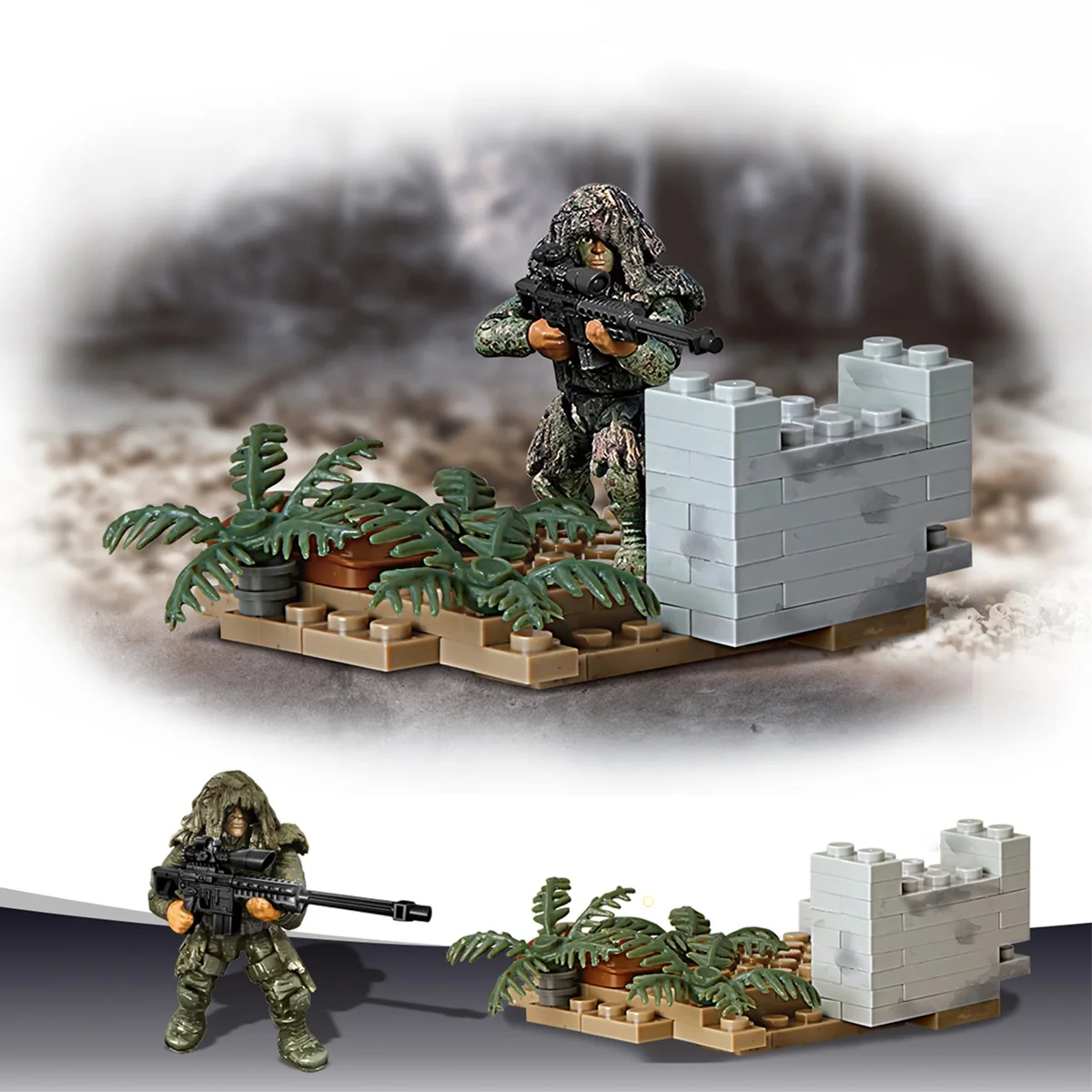 Christmas Gift for Boys Special Troops Mini Military Action Figures Play Set Kids Educational Building Block Military