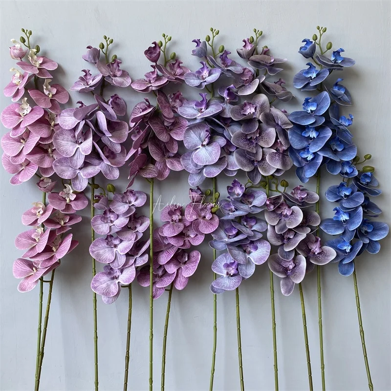 High Quality Real Touch Orchid Plants Thailand Purple Latex Dendrobium Orchid Plants