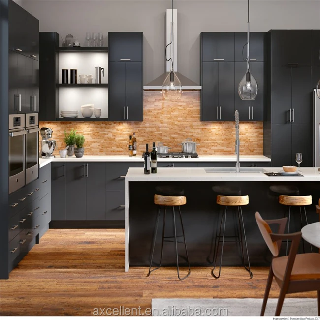 High End Customized glass  full high Free Design Kitchen Cabinet