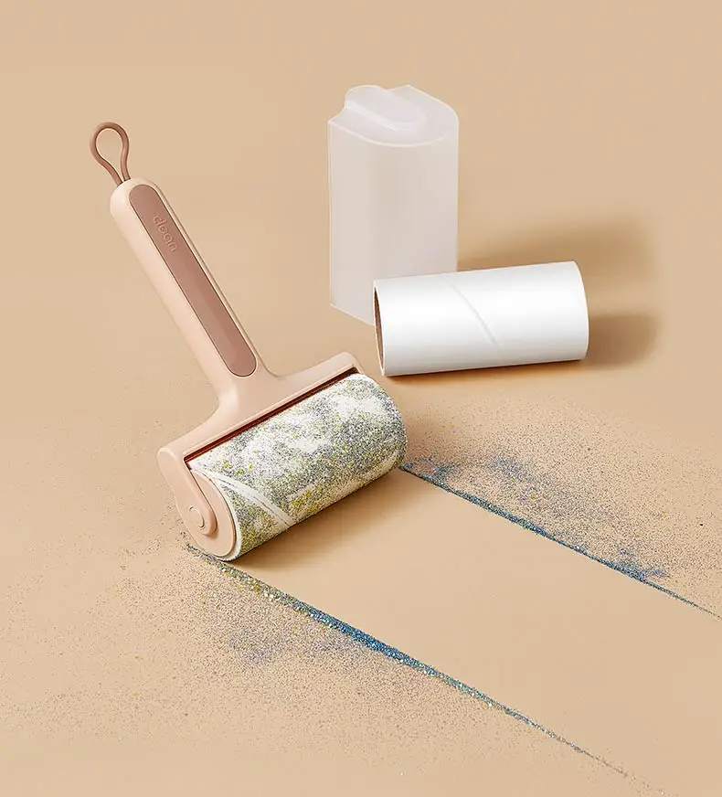 Custom Luxury  Reusable Travel Small Pocket Sticky Lint Roller Clothes Pet Hair Remover For Small Animals