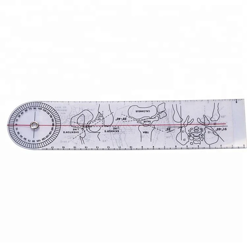 Medical Orthopedics Plastic Ruler Bone Density Goniometer