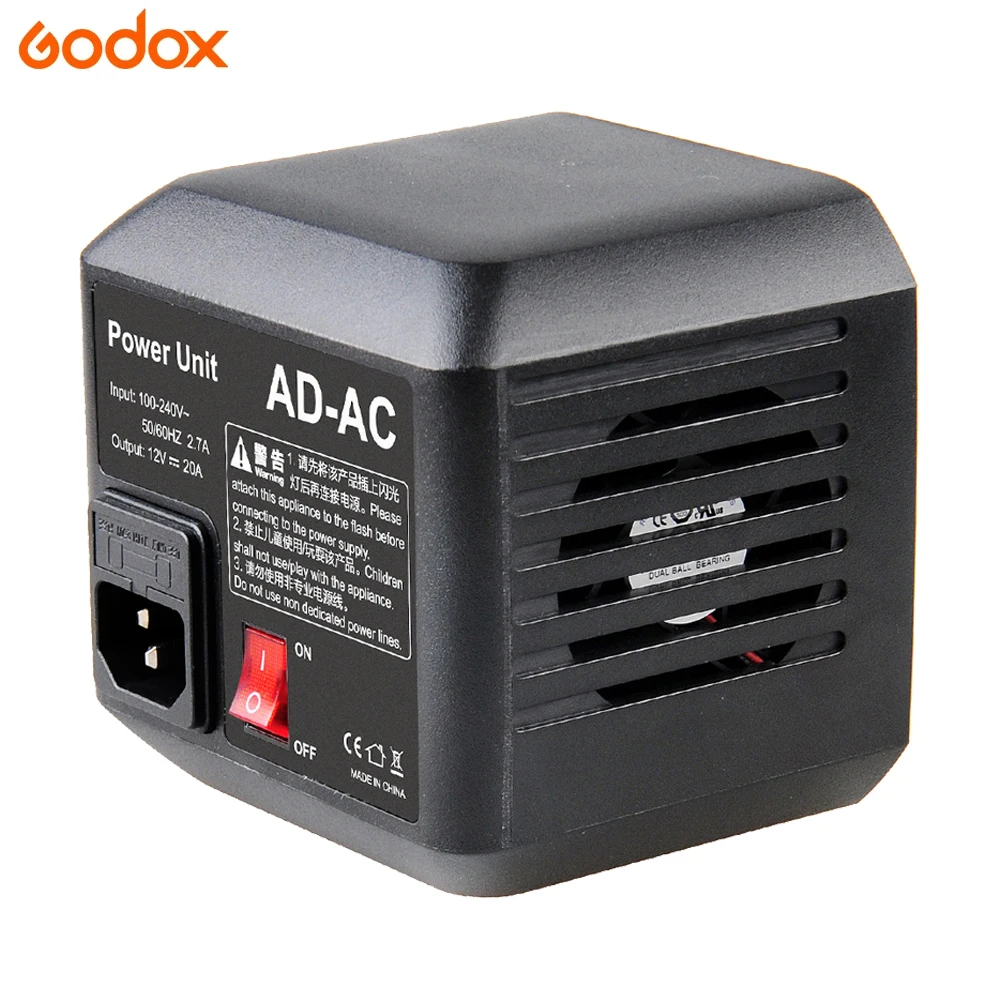 Godox Studio Accessories AD-AC AC Power Unit Source Adapter With Cable For Ad600bm Ad600 Slb60w Photo Studio Kits