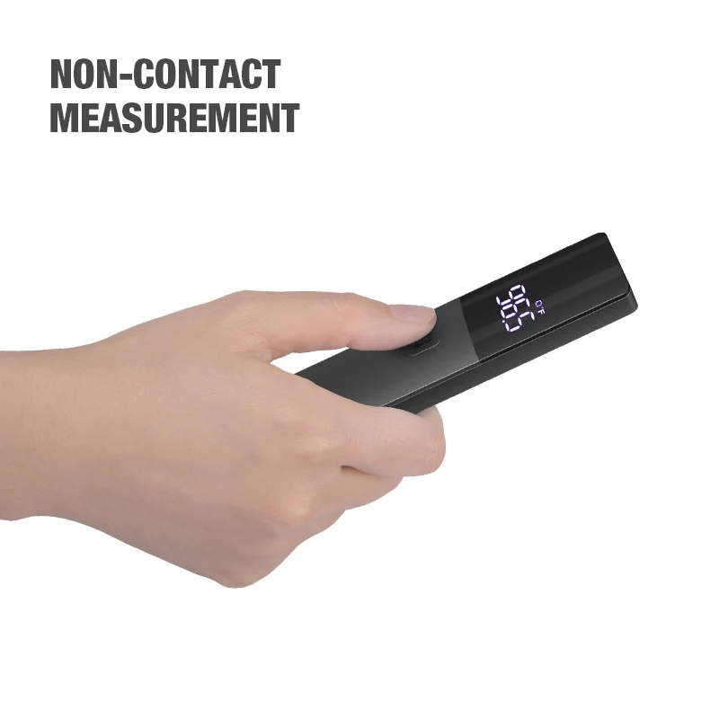 Linear design black color non contact thermometer infrared for hospital using