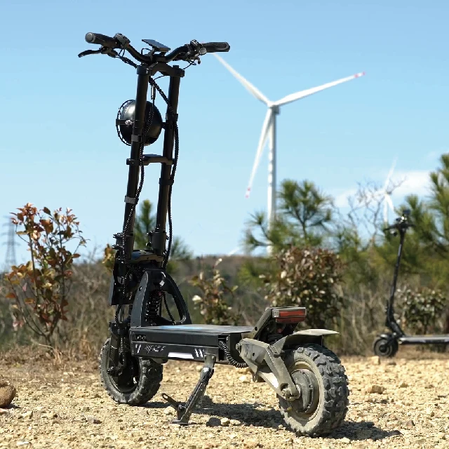 GSPACE 11 inch 72V 35ah 72v 45ah hydraulic brake dual motor powerful 2000w*2 5000w Mars adult fast electric scooter