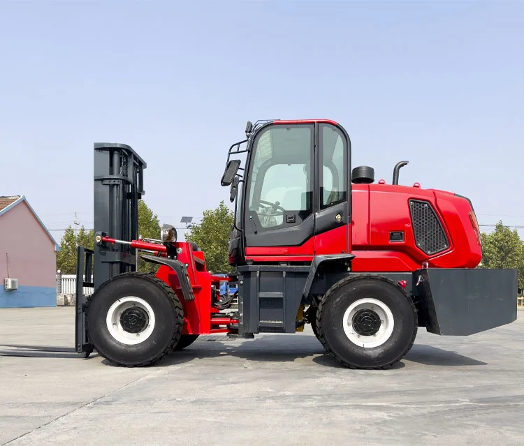 Ce сертифицированный 2 5 t 3t 3 Ton 4WD внедорожные шины триплексный Мачтовый переключатель передач вездеходный дизельный вилочный