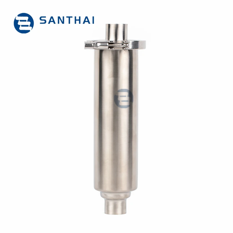 SS304 SS316L Stainless Steel Sanitary Weld Straight Pipe Y-TYPE  Strainer