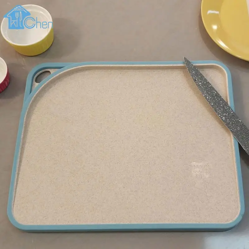 OEM Accepted Wheat Straw Plastic Kitchenware Set Hdpe Cutting Board Design Kitchen Cutting Boards Set