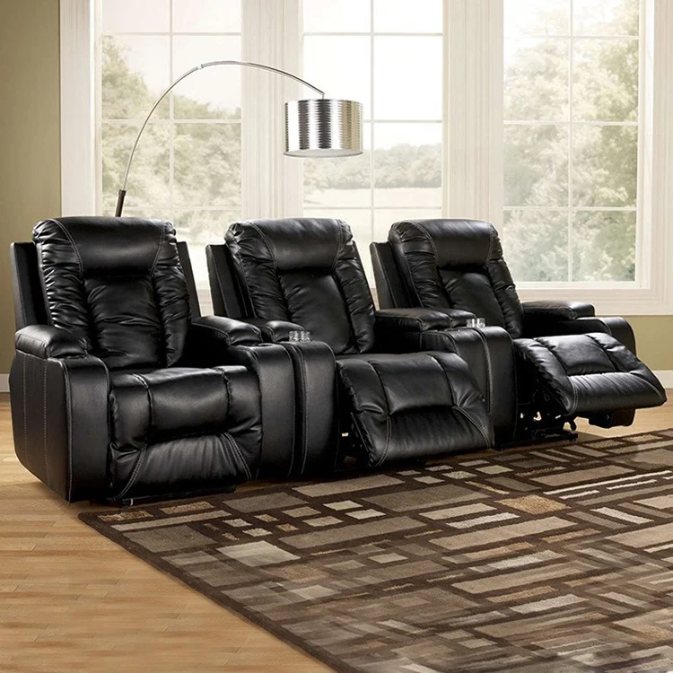 Fantastic home cinema chair theater seat USB charge recliner sofa genuine leather vip cinema chair
