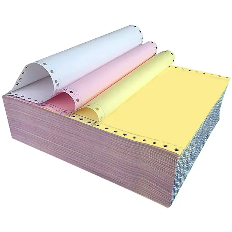 Wholesale Bill Invoice Book Carbonless Custom Printing Perforated Computer Typing CB CFB CF Continuous Copy Ncr Paper