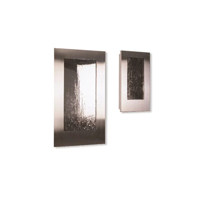 Wall mounted mini fountain stainless steel indoor wall hanging water fall fountain