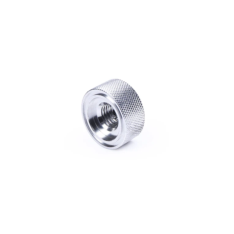 High Quality CNC Lathe Parts Aluminum Knurled Knob