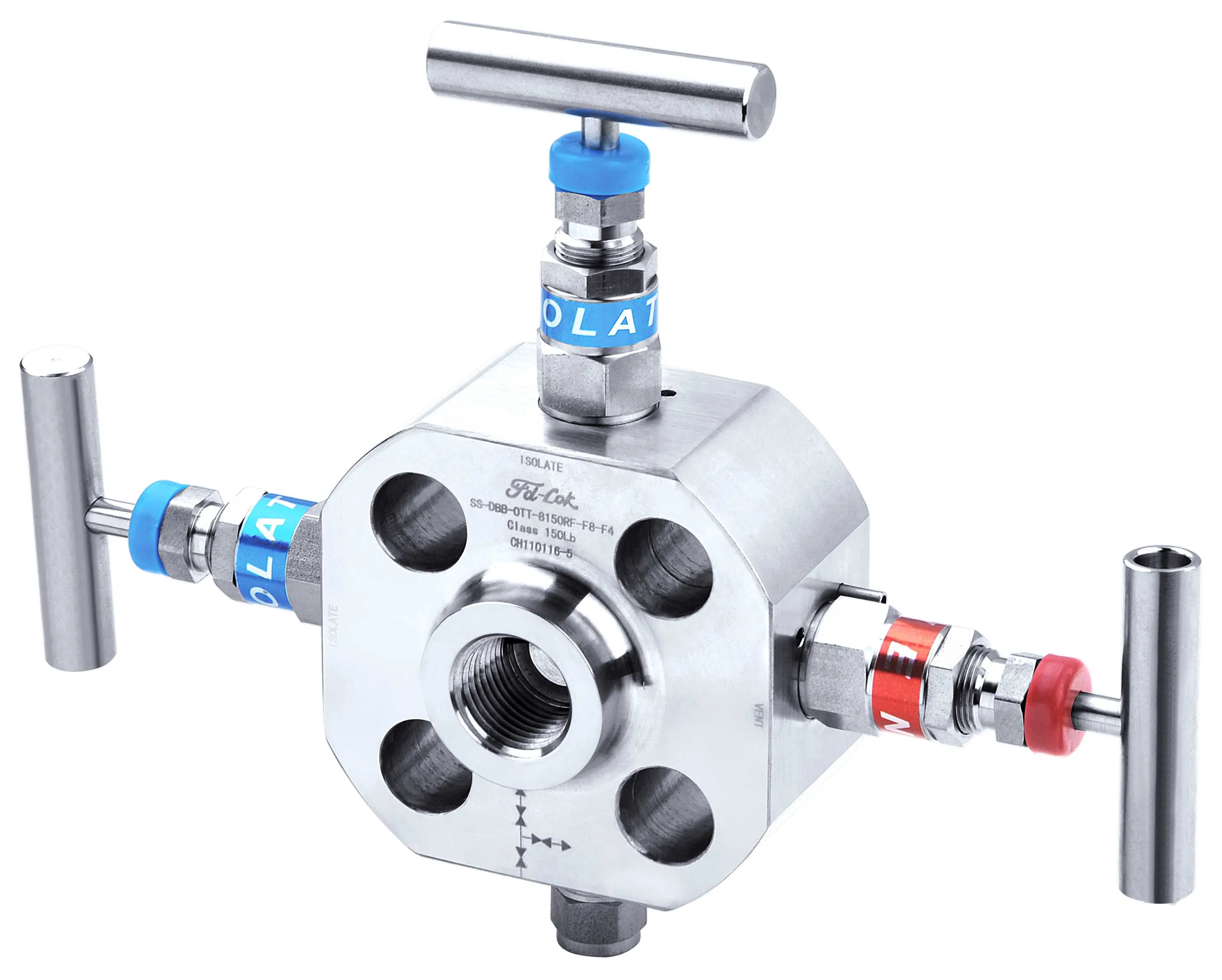 hydraulic valve level gauge valve single block and bleed need valve with monoflange RF flange