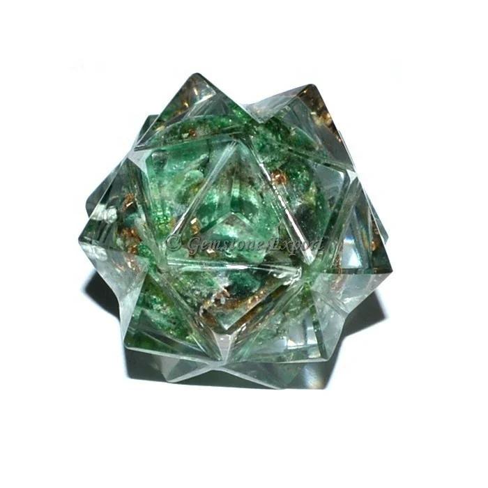 Купить оптом зеленый нефрит 20 Point Orgone Merkaba Star